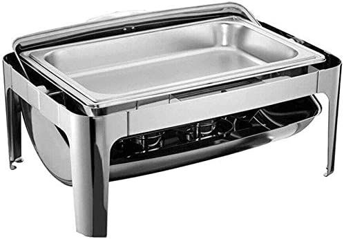 Stainless Steel Rectangular Roll Top Full Size Chafing Dish