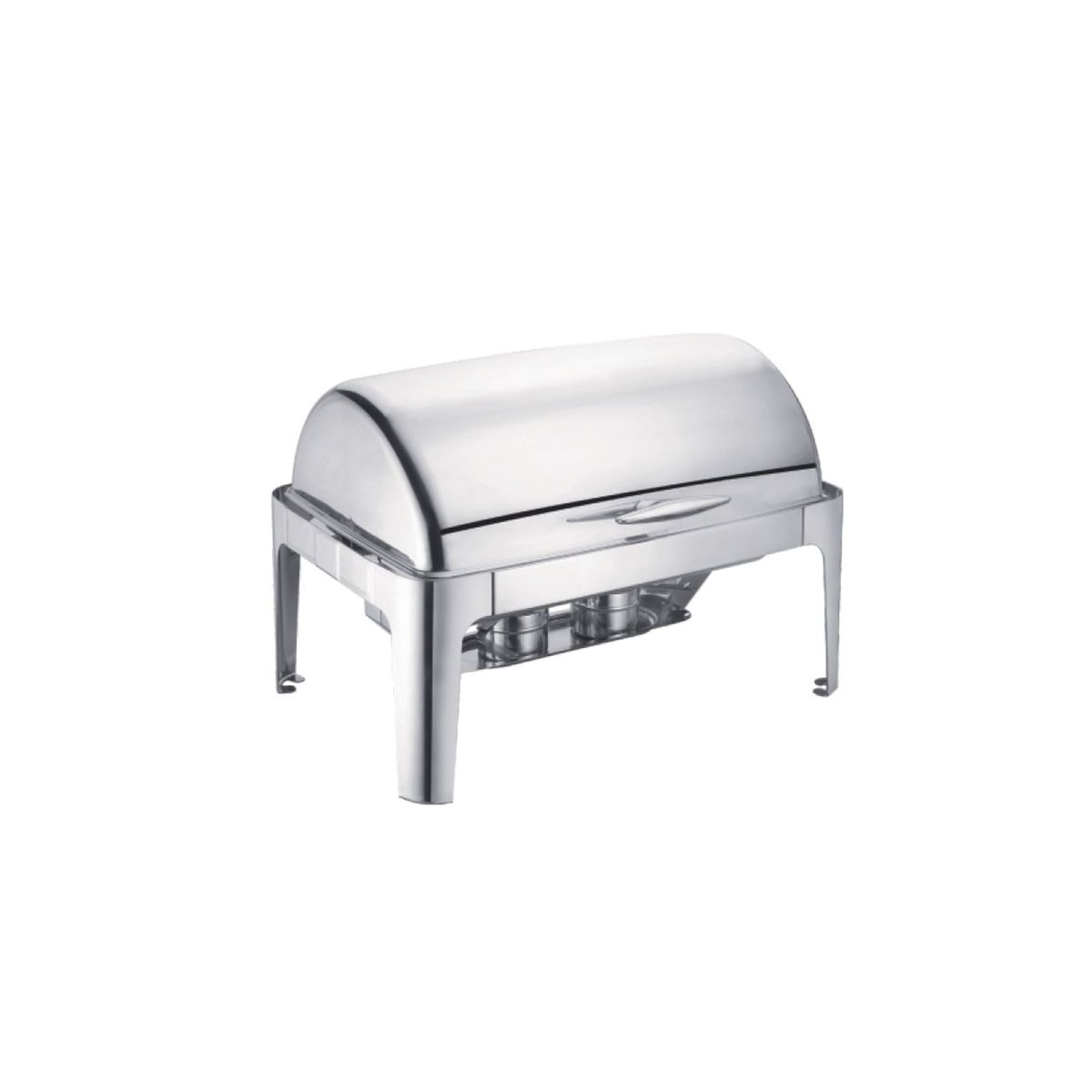 Stainless Steel Rectangular Roll Top Full Size Chafing Dish