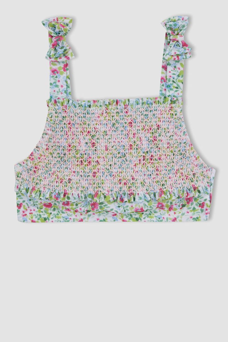 Girl Special Collection Regular Fit Woven Bikini - White