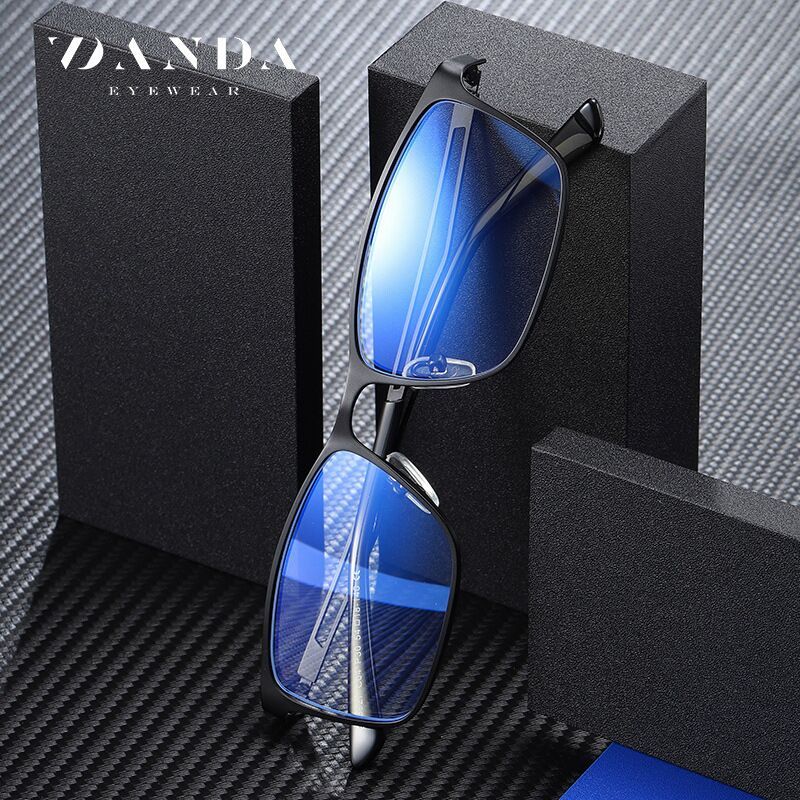 Photochromic Anti-Blue Light Glasses Rectangle Eyewear Frame