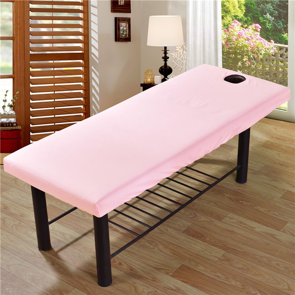 Universal SPA  Table Cloth Beauty Bed Sheet Cover With Pink