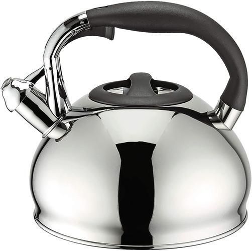 Tea Kettle, 3.2QT(3 Liter) Teapot Whistling Kettle, Food Grade Stainless Steel Teakettle Tea Pots For Stove Top, Silver