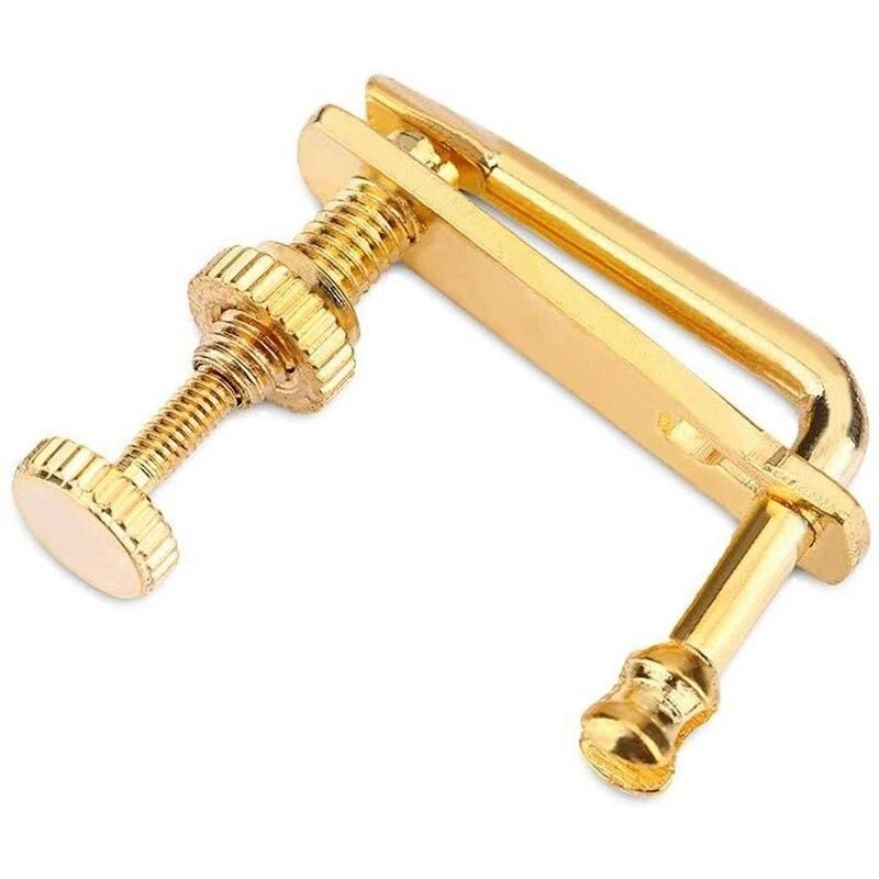 4Pcs Violin Fine Tuners Gold Violin Parts String Adjusters Replacement for 4/4 Violin