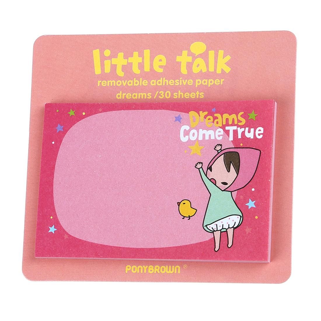 1pc Multiple Cute Little Talk Girl Sticker Memo Pads Point It Notes 30 Sheets New