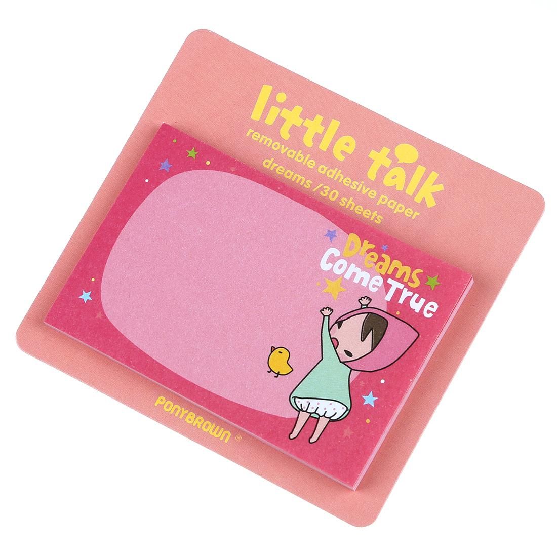 1pc Multiple Cute Little Talk Girl Sticker Memo Pads Point It Notes 30 Sheets New