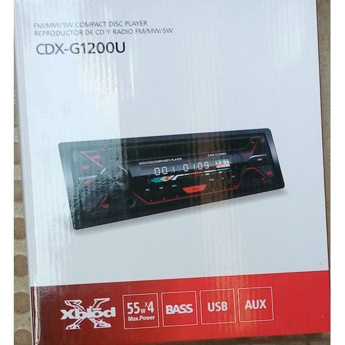 12V Car Audio Stereo USB SD Mp3 Player AUX DVD CD Player Remote-Black