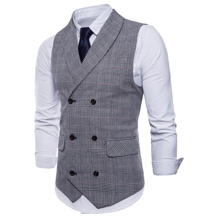 Autumn New Arrival Dress Vests For Men Slim Fit Mens Suit Vest Male Waistcoat Casual Sleeveless Formal Business Jacket