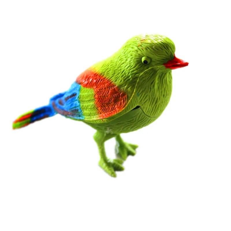 Voice Control Music Bird Toy Simulation Cute Sing Song Bird Toy Doll Funny Electronic Pet Cage Decoration Toys Morning Bird