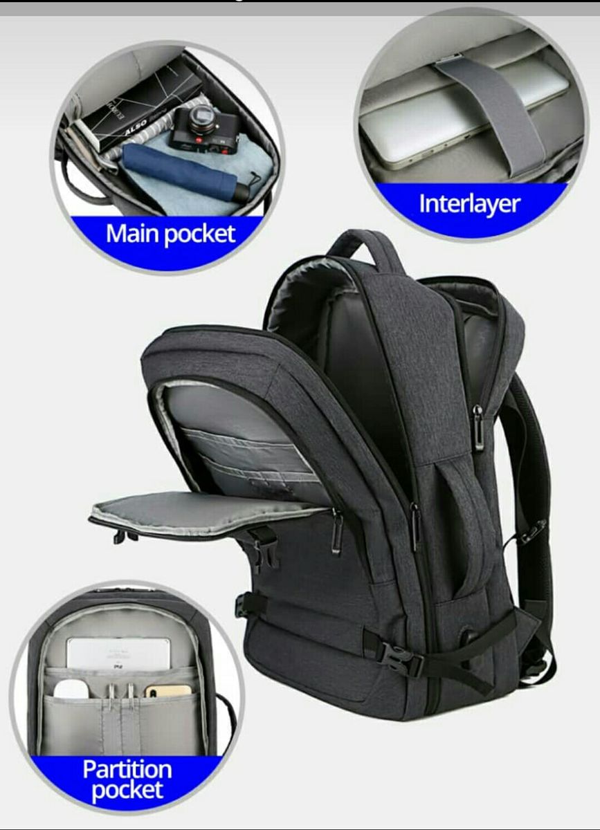17" Quality Waterproof Large Capacity Laptop Backpack