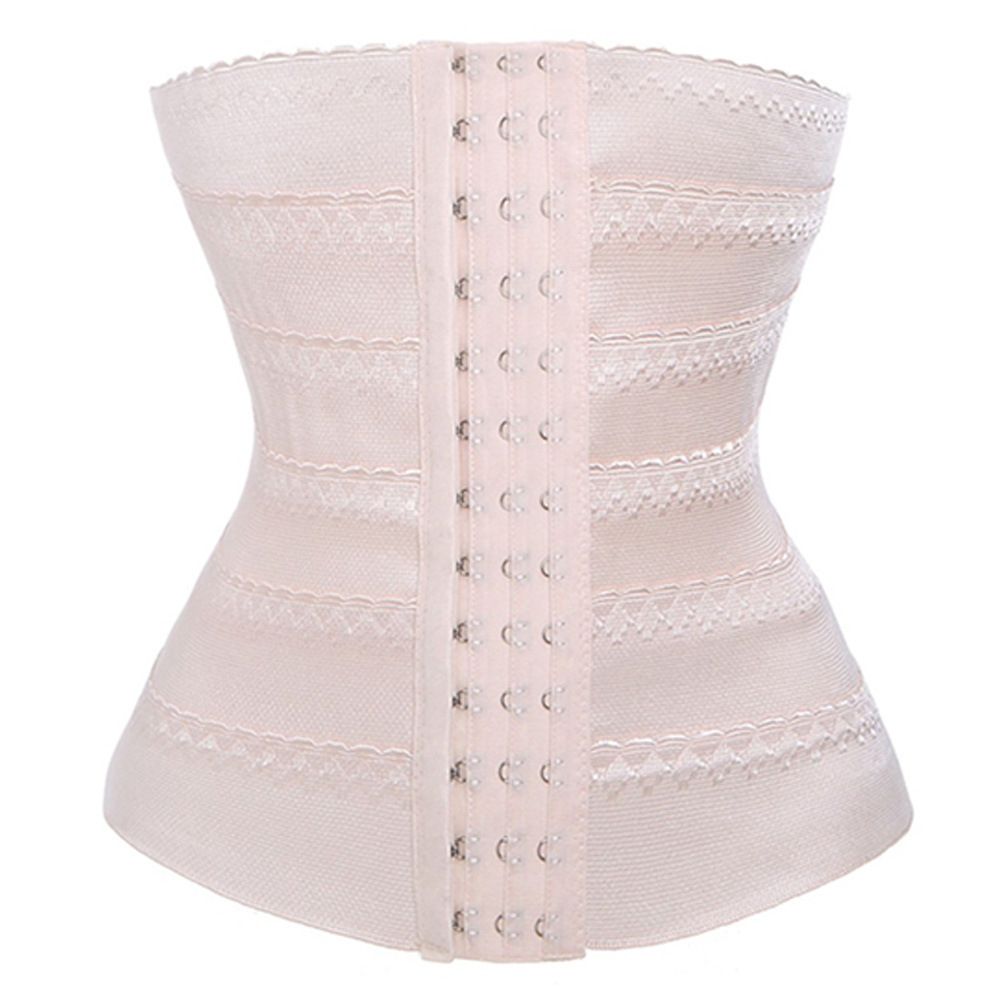 GYM Waist Trainer Cincher Shapewear Sport Belt Beige