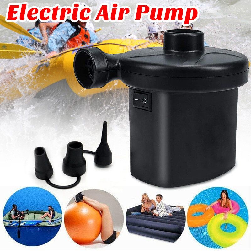 Electric Air Pump Inflate Deflate With 3 Nozzles AC220V Portable For Swimming Pool Balloon Toys Bed Compression Bag Mattress
