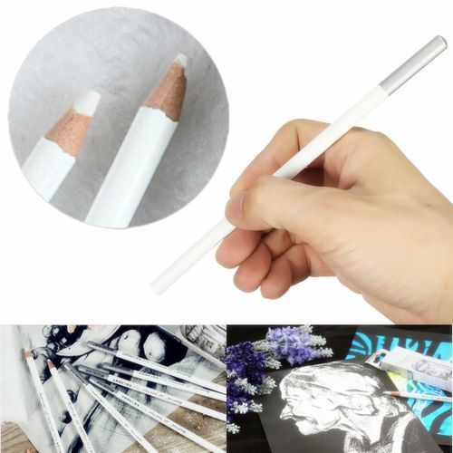 5pcs Marco A White Pastel Charcoal Drawing Sketch Pencil Art