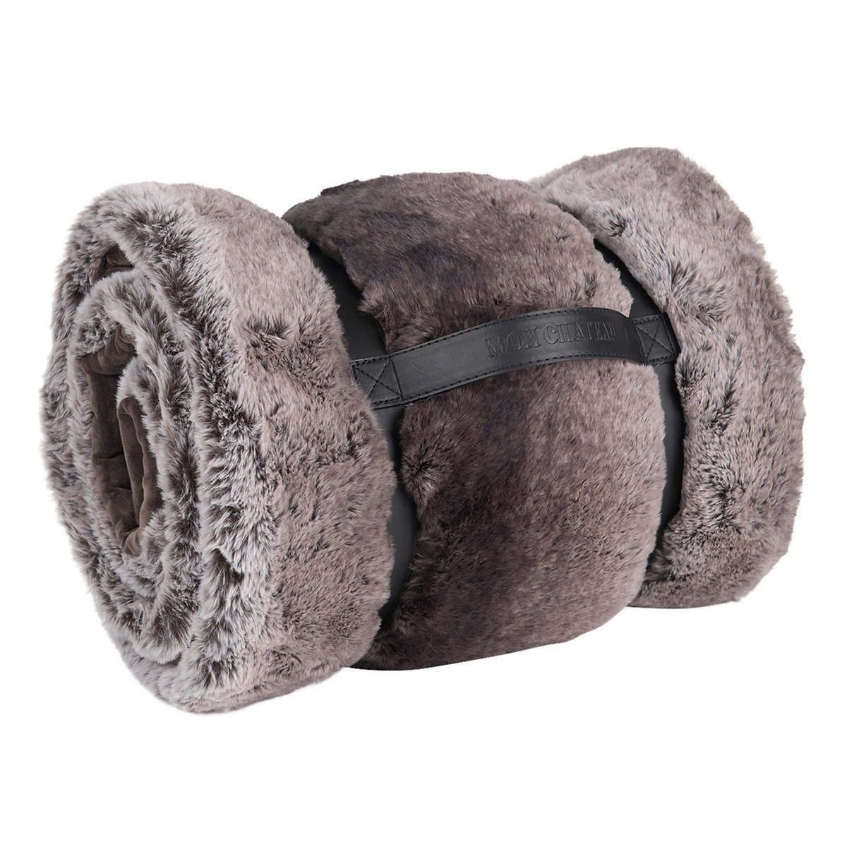 Mon Chateau Luxe Faux Fur Throw Blanket