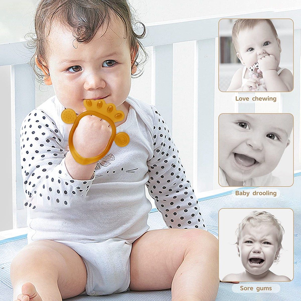 Teething Toy Suitable For 0-6 Months Old Baby Soft Baby