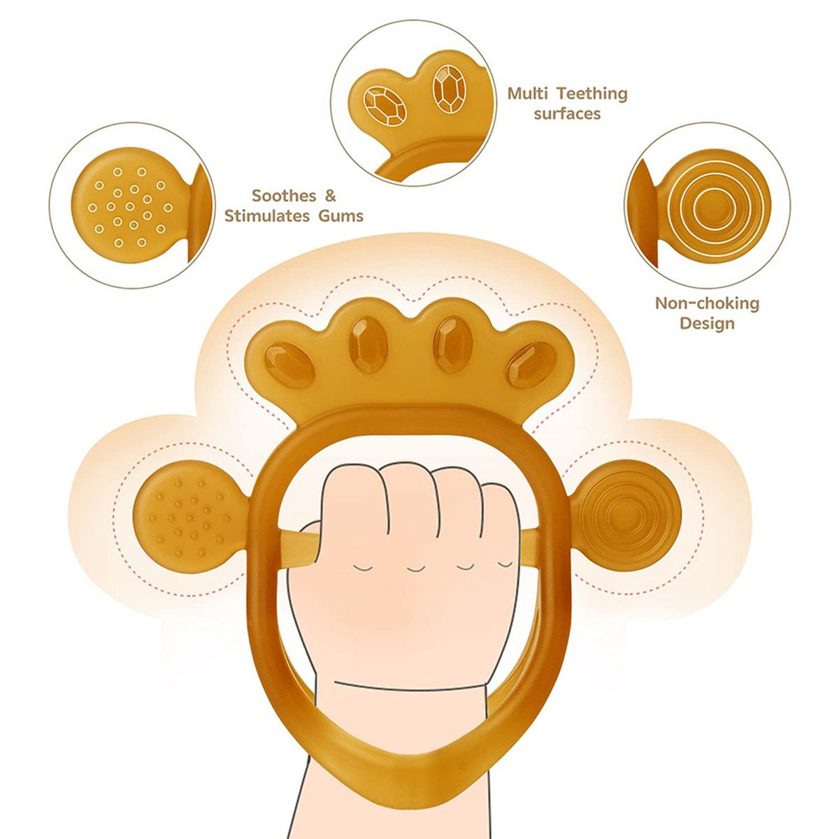 Teething Toy Suitable For 0-6 Months Old Baby Soft Baby