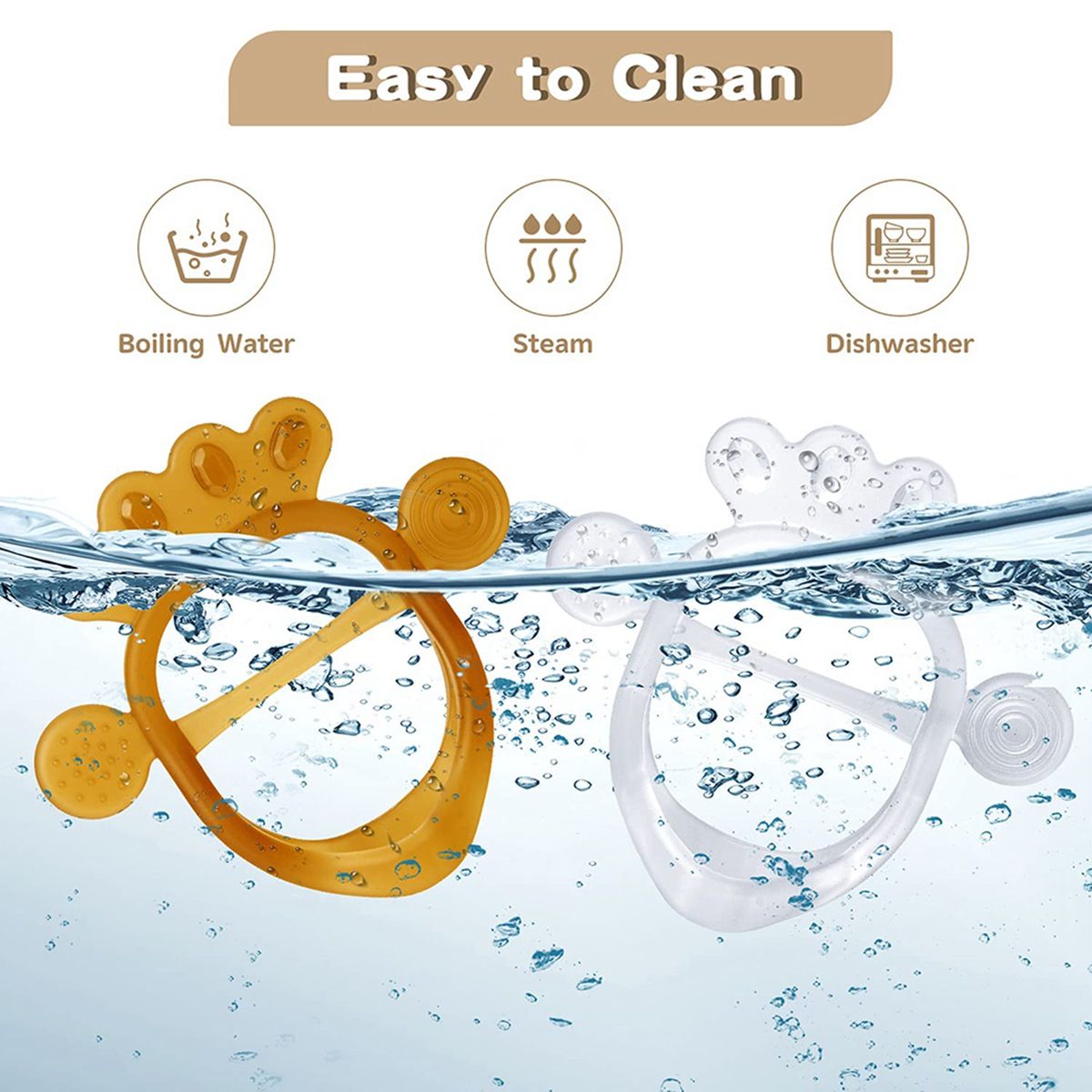 Teething Toy Suitable For 0-6 Months Old Baby Soft Baby