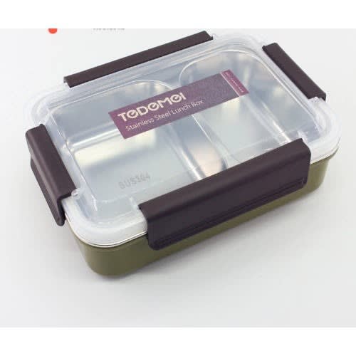 Stainless Steel Insulated Lunch Box - 700ml Green
