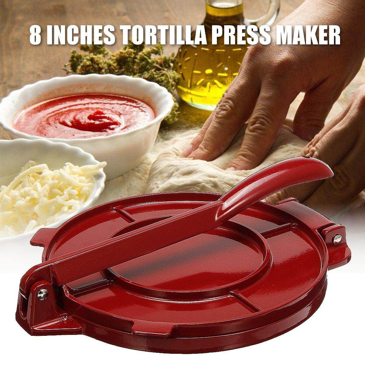 8 Inches Foldable Tortilla Press Maker Aluminum Kitchen Flour Corn Baking Tool