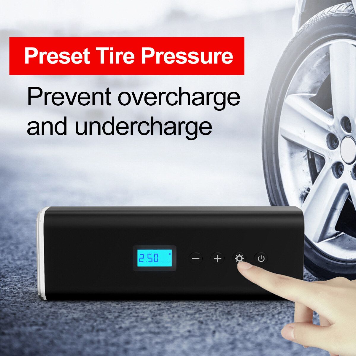 12V 150PSI 25L/min Cordless Air Pump Air Compressor For Phone Car Bicycle Balls A