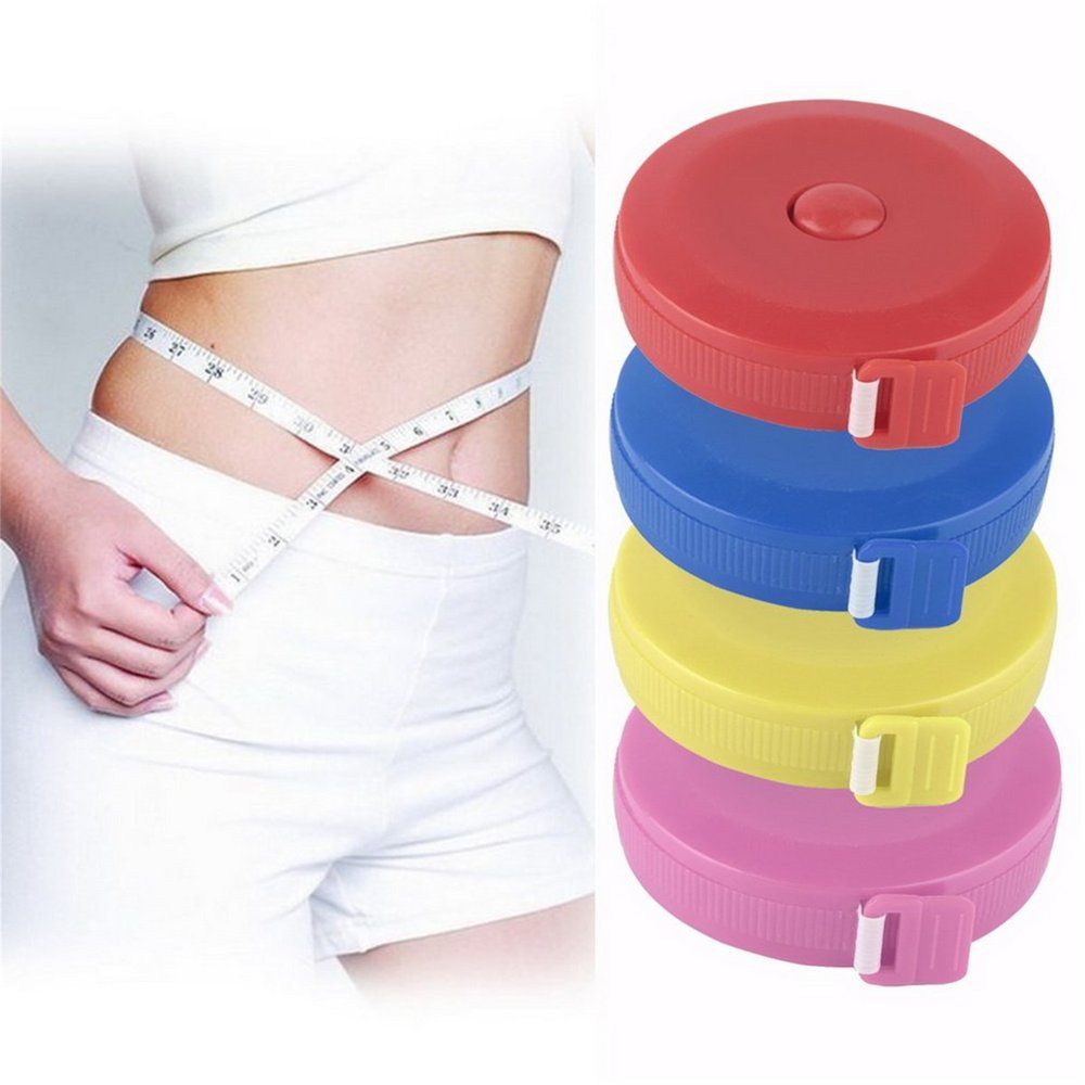 1 Pcs Measuring Retract Tape Measure 45cun/1.5M Sewing Cloth Dieting Tailor