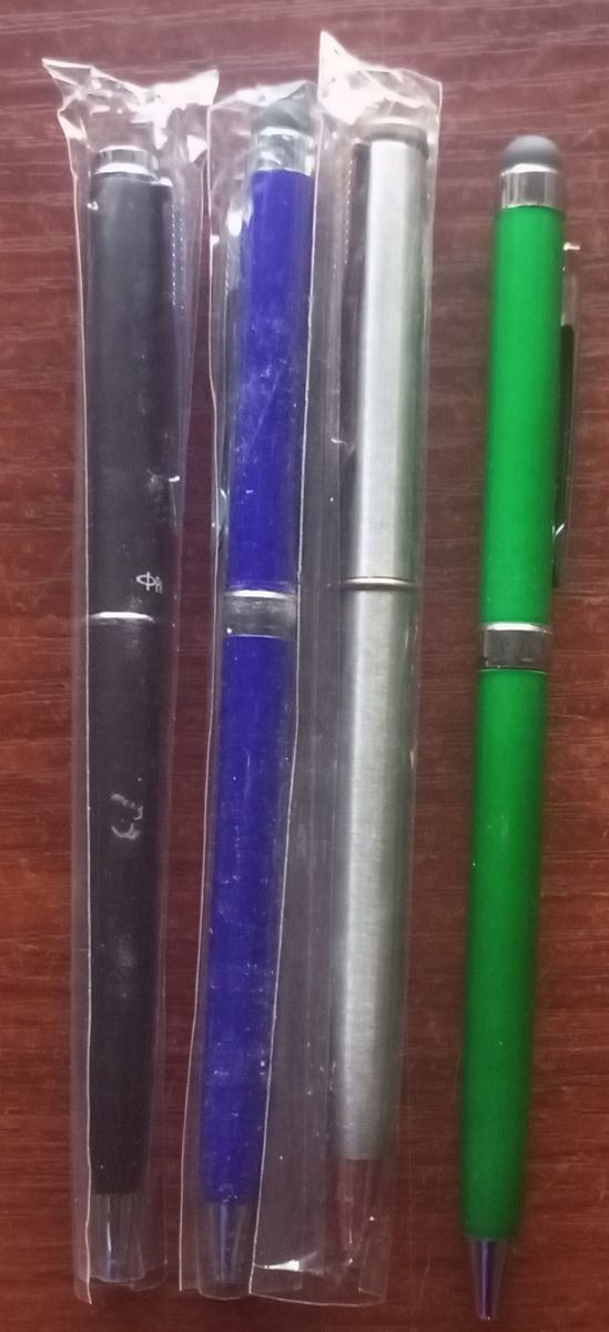 Rolling Stylus Pen - 4 Pieces Of Blue Ink Pen