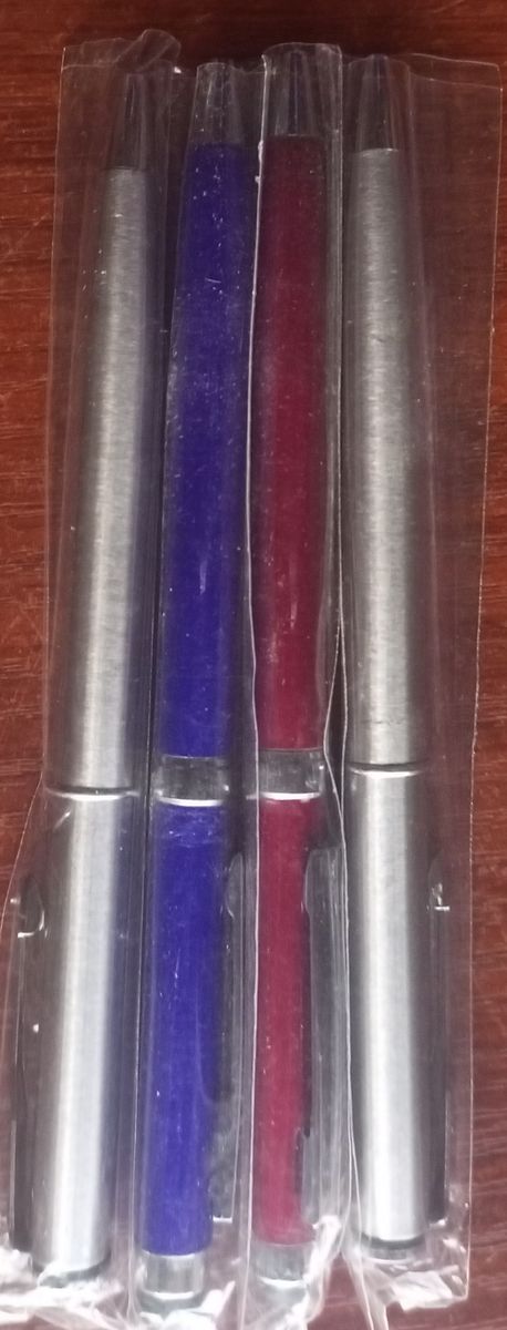 Rolling Stylus Pen - 4 Pieces Of Blue Ink Pen