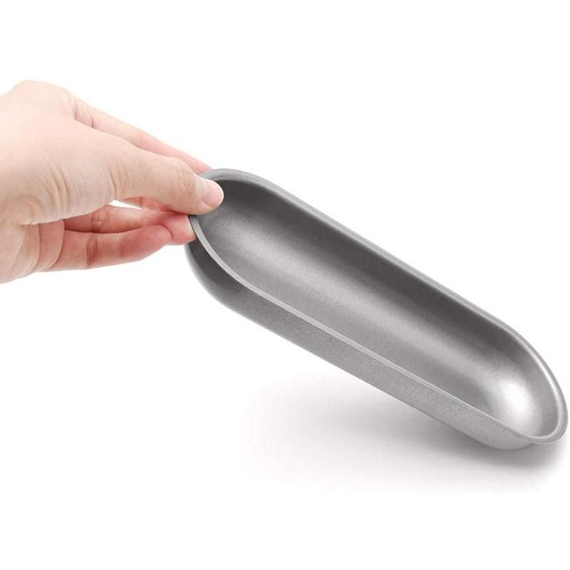 Hot Dog Mold Carbon Steel Sausage Molds Non Stick Bakeware Oval Hotdog Bun Baking Pan for DIY Homemade Bread Tool 3Pcs