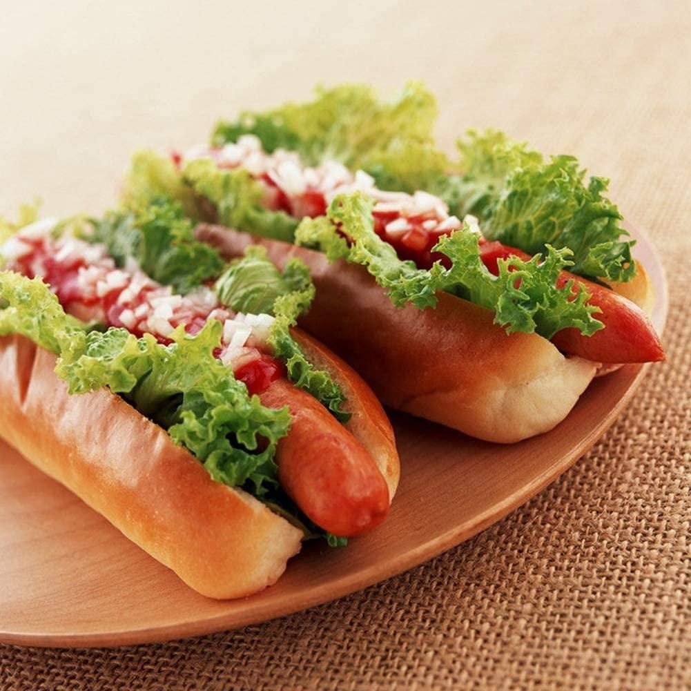 Hot Dog Mold Carbon Steel Sausage Molds Non Stick Bakeware Oval Hotdog Bun Baking Pan for DIY Homemade Bread Tool 3Pcs