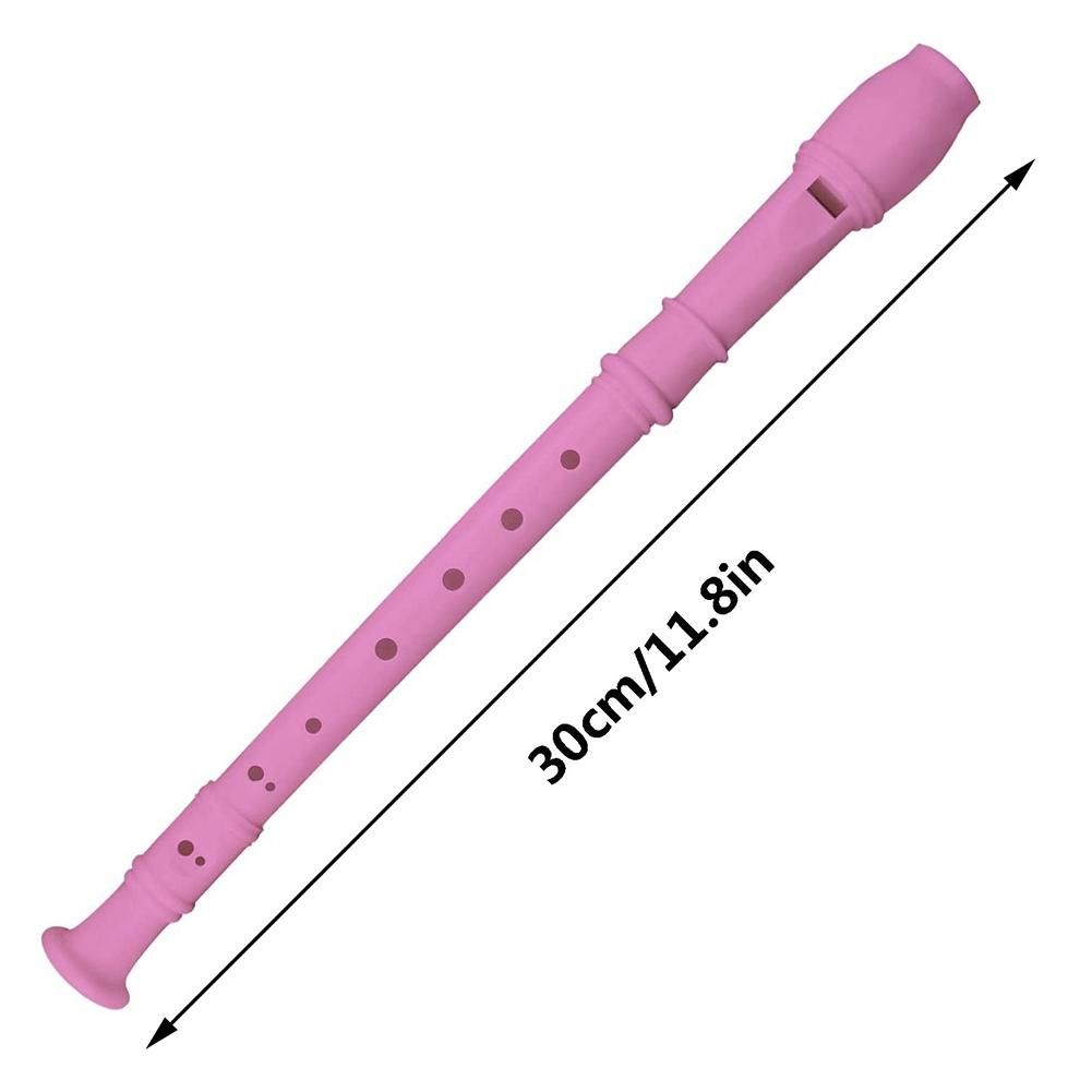 8 Hole Soprano Recorders Descant Flute with Cleaning Rod