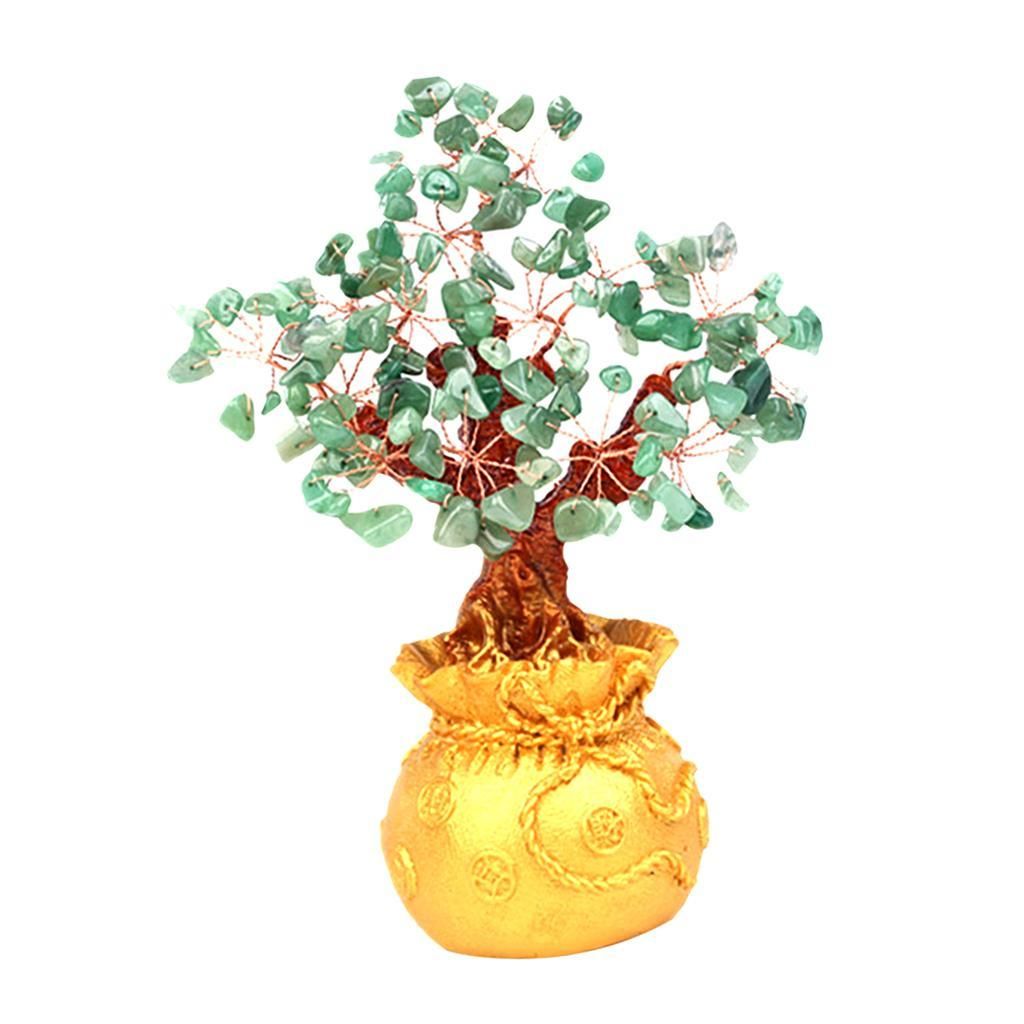 Money Tree Bonsai Style Feng Shui Bring Wealth Luck Green