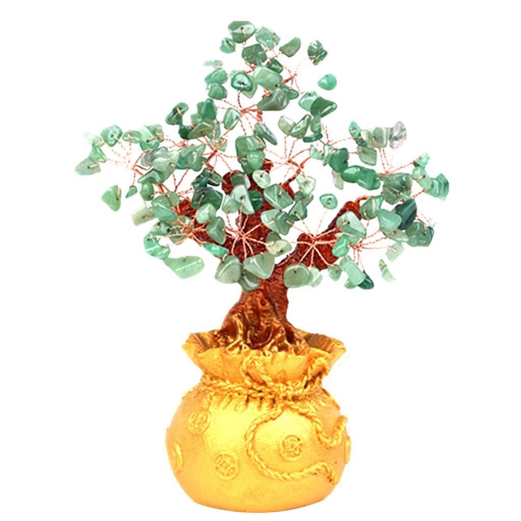 Money Tree Bonsai Style Feng Shui Bring Wealth Luck Green