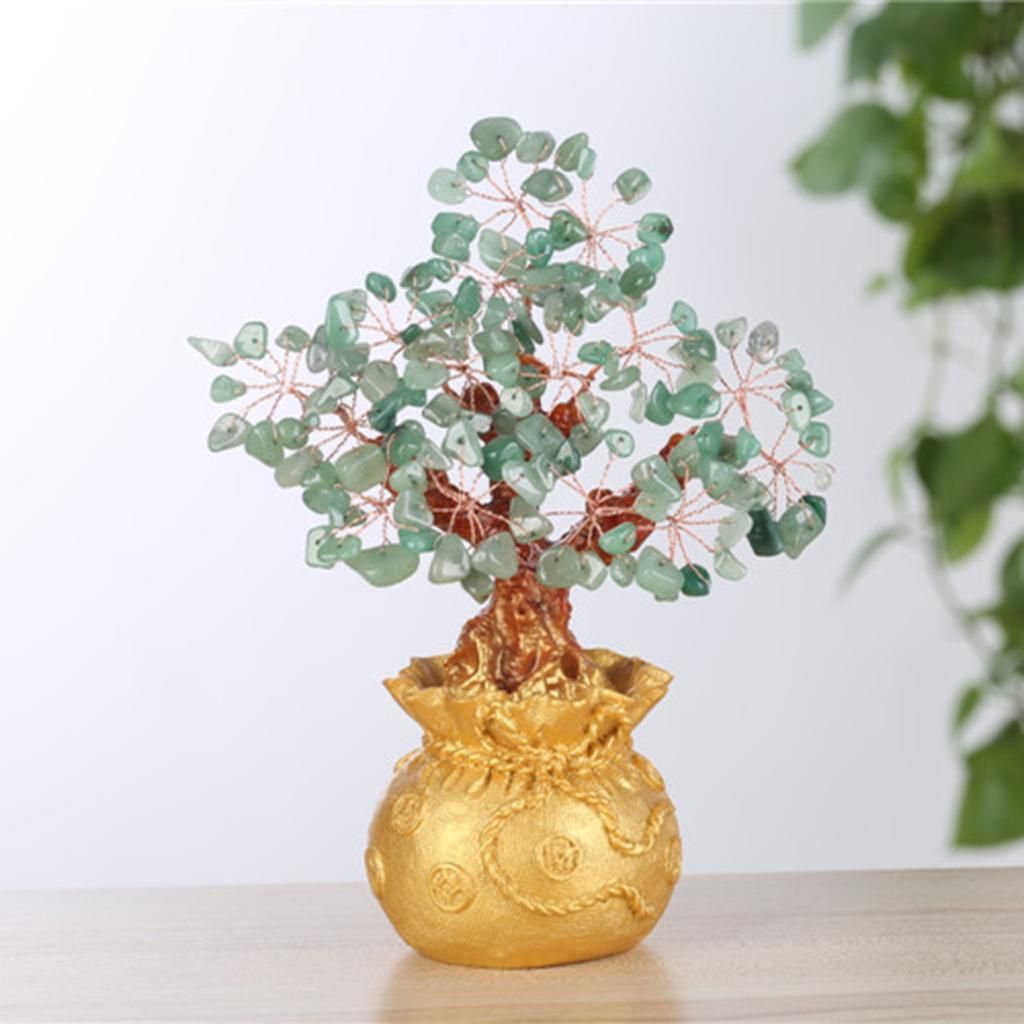 Money Tree Bonsai Style Feng Shui Bring Wealth Luck Green