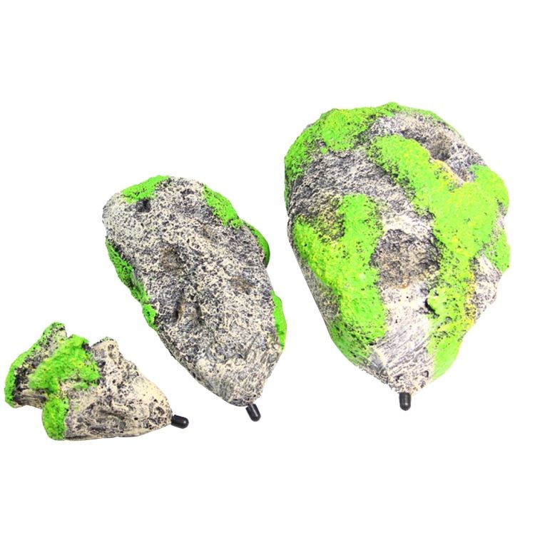 Aquarium Decoration Floating Pumice Suspended Stone Artificial Fish Tank Acuarios Moss Flying Rock Aquatic Ornament Landscape, Middle Size: 8.7 X 14.3cm