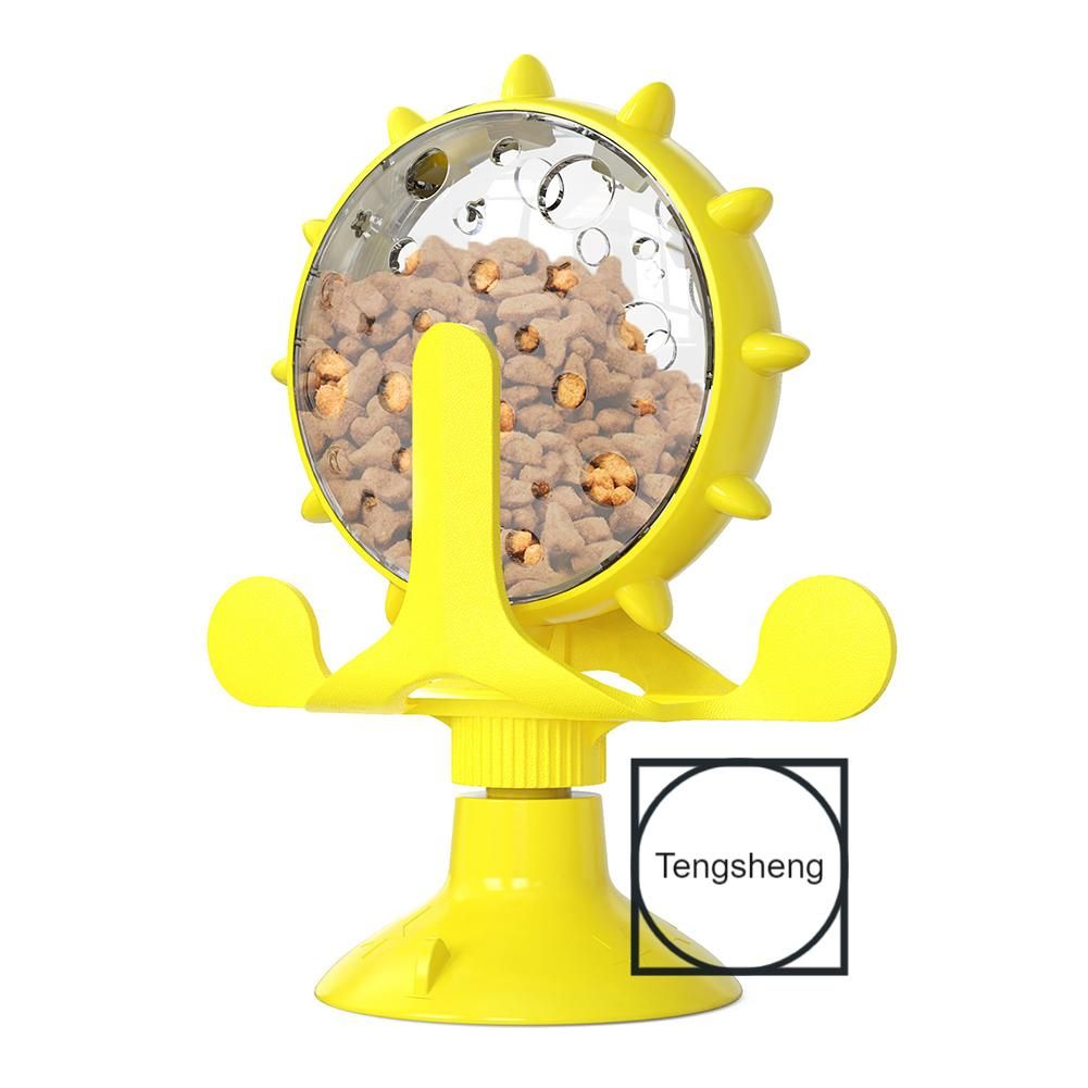 Pet Feeding Trainers Cat Dog Windmills Turntable Feeder