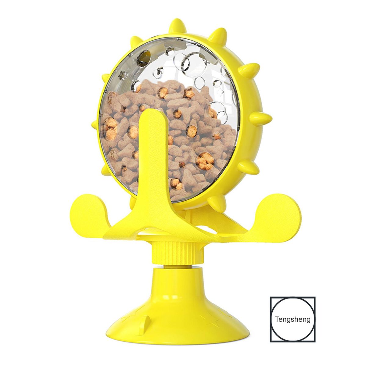 Pet Feeding Trainers Cat Dog Windmills Turntable Feeder