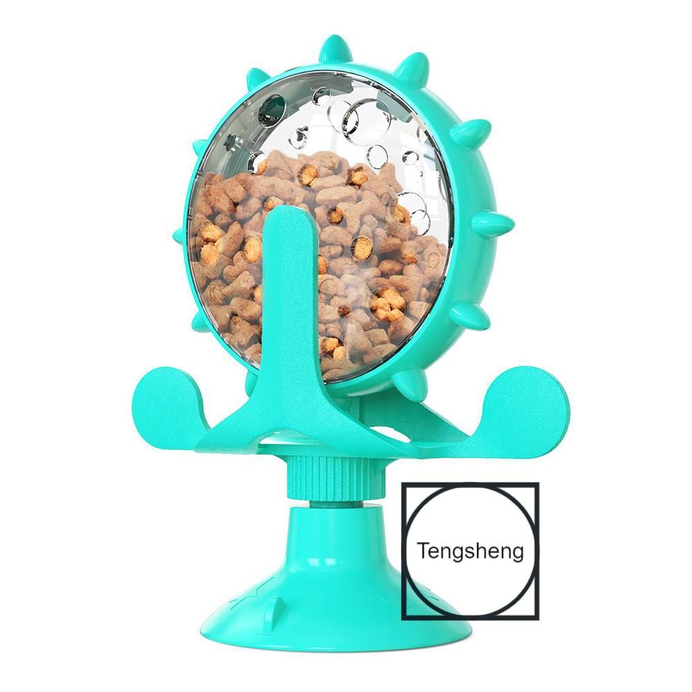 Pet Feeding Trainers Cat Dog Windmills Turntable Feeder