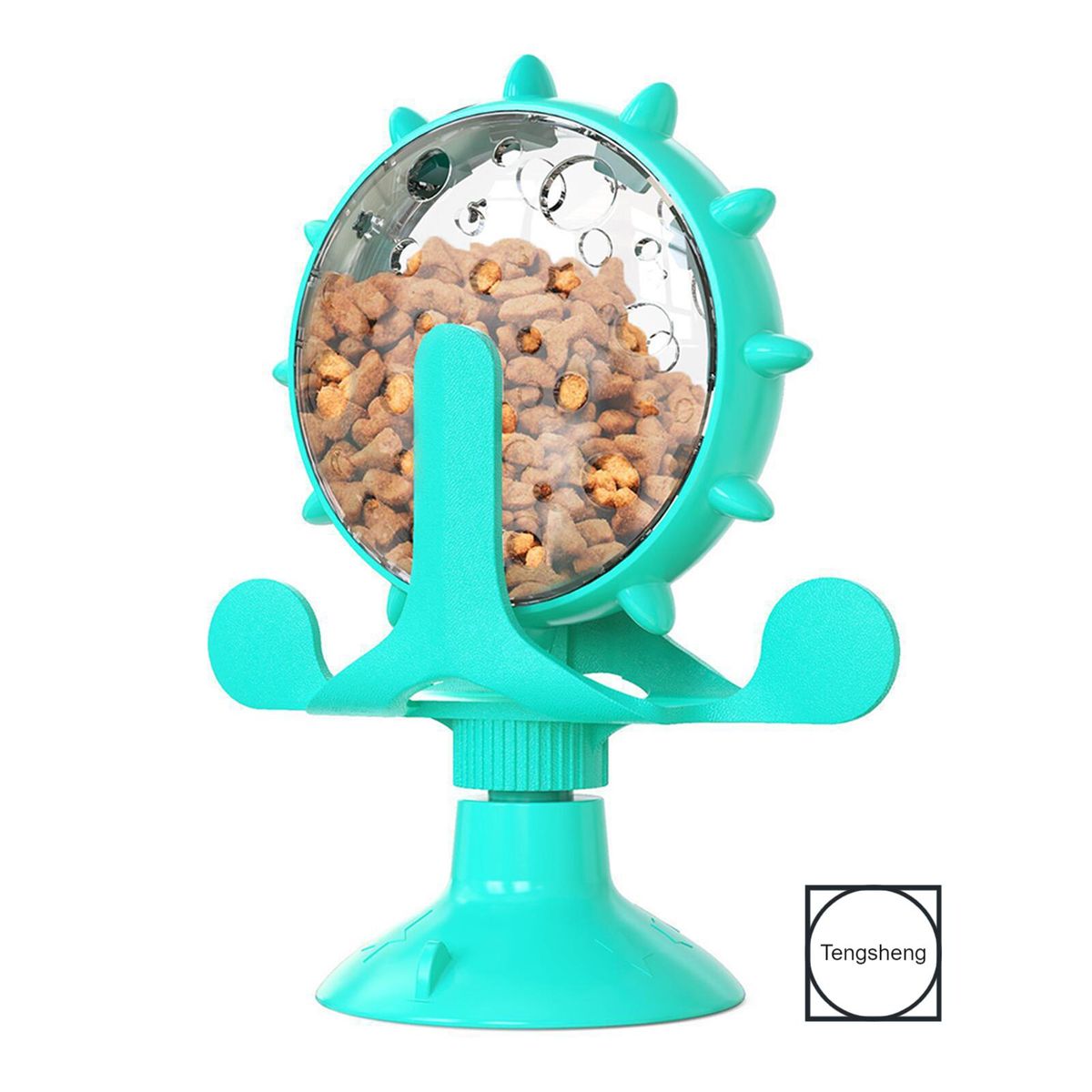 Pet Feeding Trainers Cat Dog Windmills Turntable Feeder