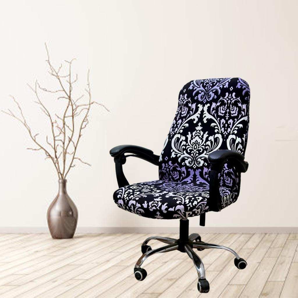 Polyester Fiber Computer Office Chair Cover, Swivel Turkish Style