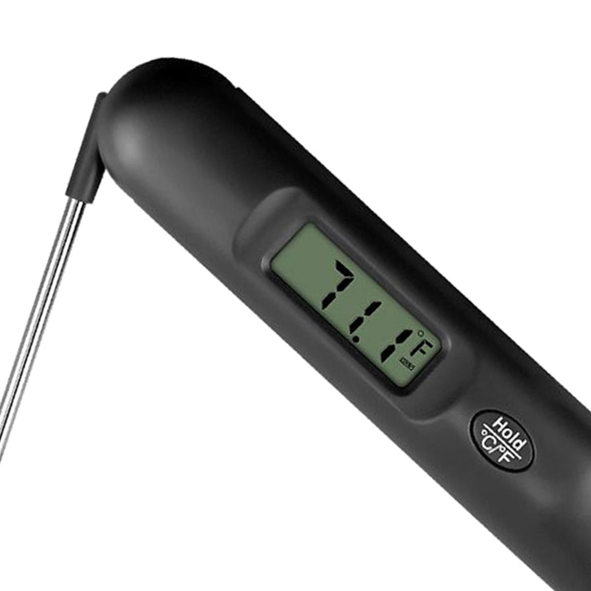 Digital Temperature Food Probe Instant Read LCD Black