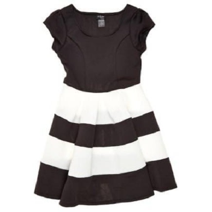 Striped Scuba Dress