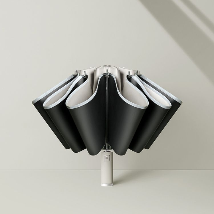 Fully Automatic Vinyl Umbrella Beige