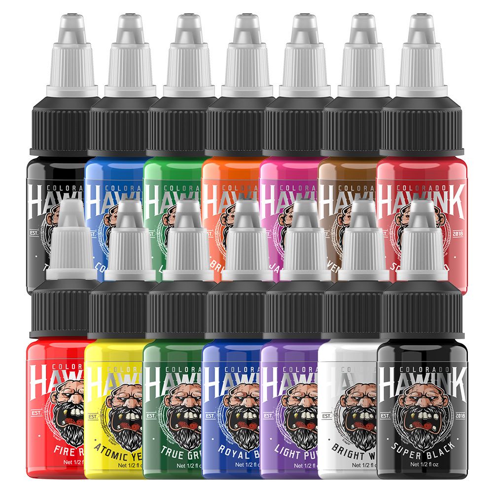 Hawink Tattoo Pigment 15ml Small 14 Color Tattoo Pigment Set