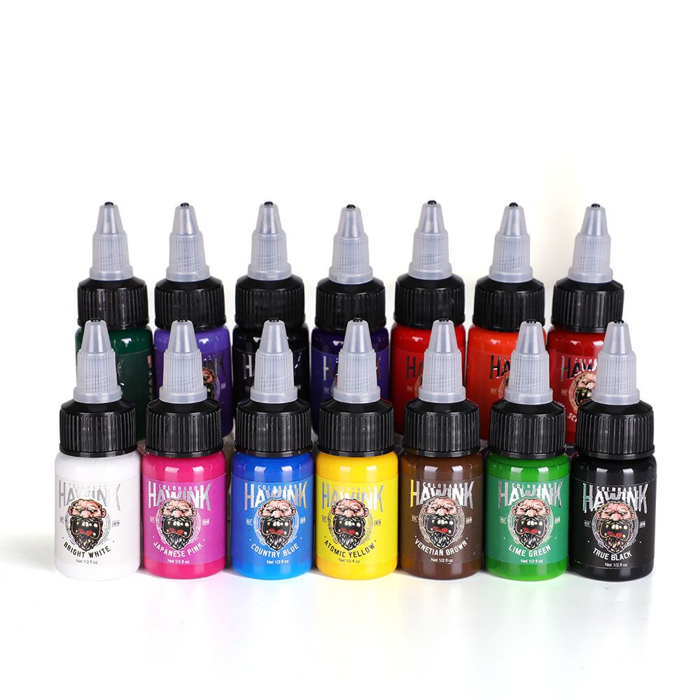 Hawink Tattoo Pigment 15ml Small 14 Color Tattoo Pigment Set