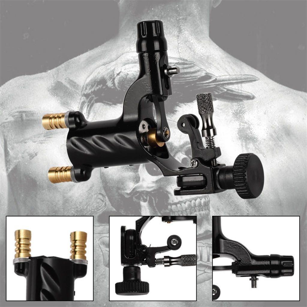 Powerful Rotary Tattoo Machine Grommet Grip Foot Pedal  Black