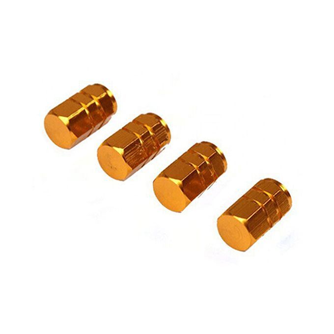 4Pcs Universal Aluminum Alloy Car Wheel Rims Tyre Tire-Gold