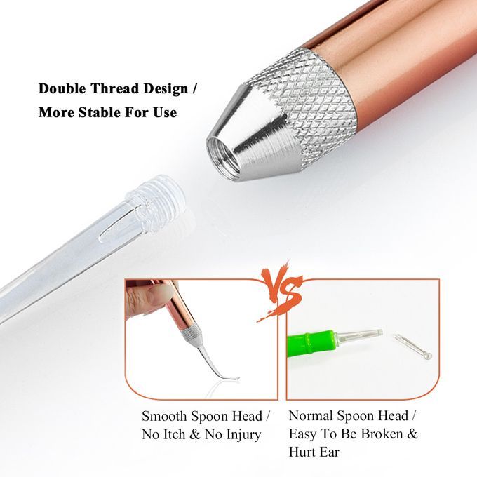 Flashlight Earpick Ear Wax Cleaner Baby Earwax Remover