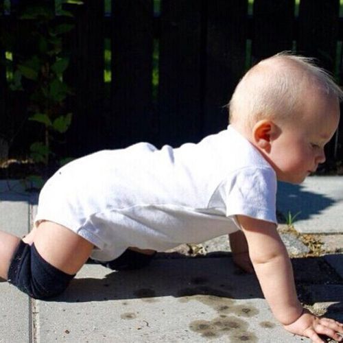 Baby Elastic Anti-Slip Knee Pad For Crawling-1Pairs