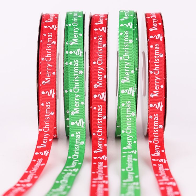 3 PCS Double-sided Christmas Gift Box Ribbon