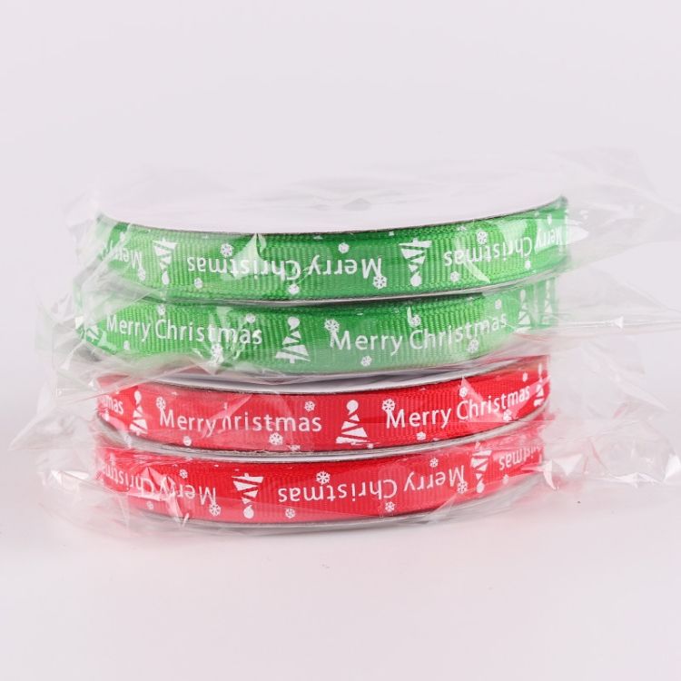 3 PCS Double-sided Christmas Gift Box Ribbon