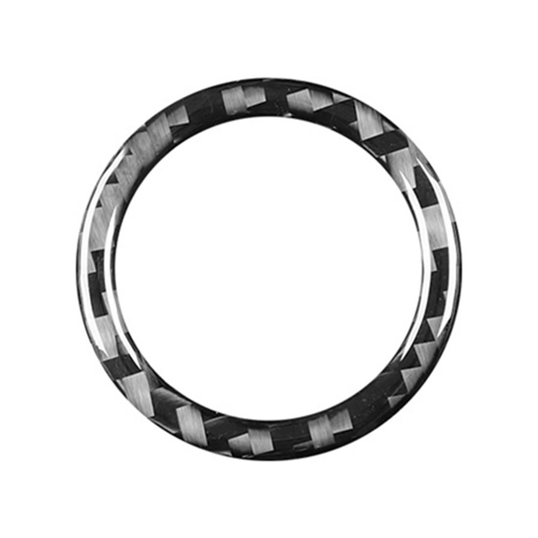 Car Engine Button Start Stop Switch Ring Sticker Trim Carbon Fiber for Land Rover Range Rover Evoque 2021